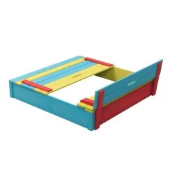 Houten Zandbak Gekleurd - Sepp -Buitenspeelgoed 1050527c