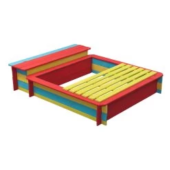 Houten Zandbak Gekleurd - Jade -Buitenspeelgoed 1050528c