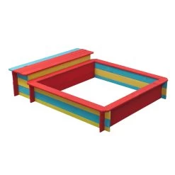 Houten Zandbak Gekleurd - Jade -Buitenspeelgoed 1050528d