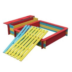 Houten Zandbak Gekleurd - Jade -Buitenspeelgoed 1050528g