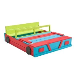 Houten Zandbak Gekleurd - Auto