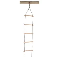 Touwladder Met Houten Treden, 190cm
