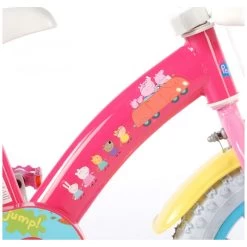 Volare Peppa Pig Fiets - 12 Inch - Roze -Buitenspeelgoed 1050627g