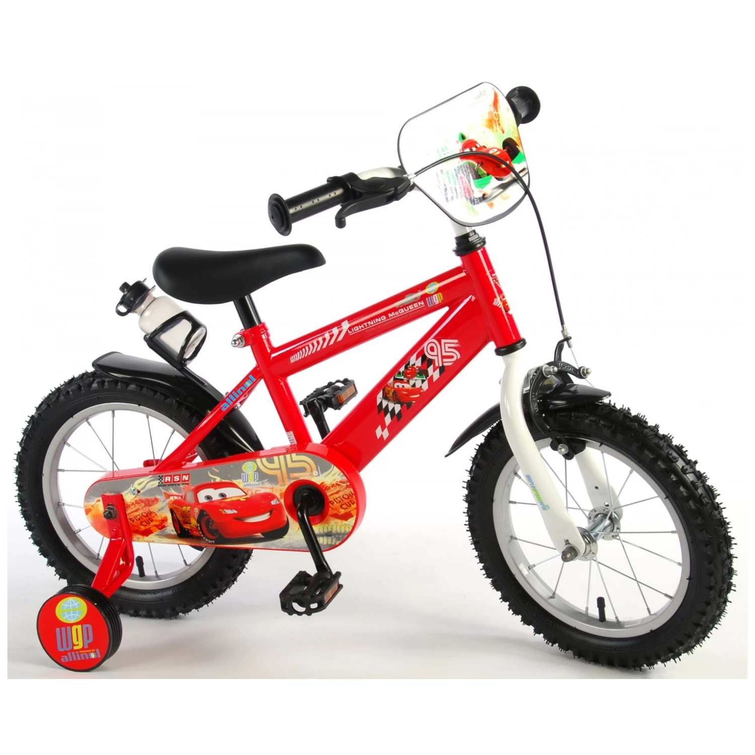 Volare Disney Cars Fiets - 14 Inch - Rood 4 Volare Disney Cars Fiets - 14 Inch - Rood - Afbeelding 2