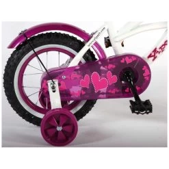 Volare Heart Cruiser Fiets - 12 Inch - Wit Paars -Buitenspeelgoed 1050656d