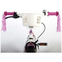 Volare Heart Cruiser Fiets - 12 Inch - Wit Paars -Buitenspeelgoed 1050656j
