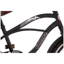 Volare Black Cruiser Fiets - 18 Inch - Zwart -Buitenspeelgoed 1050658g