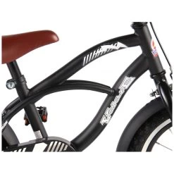 Volare Black Cruiser Fiets - 14 Inch - Zwart -Buitenspeelgoed 1050661g