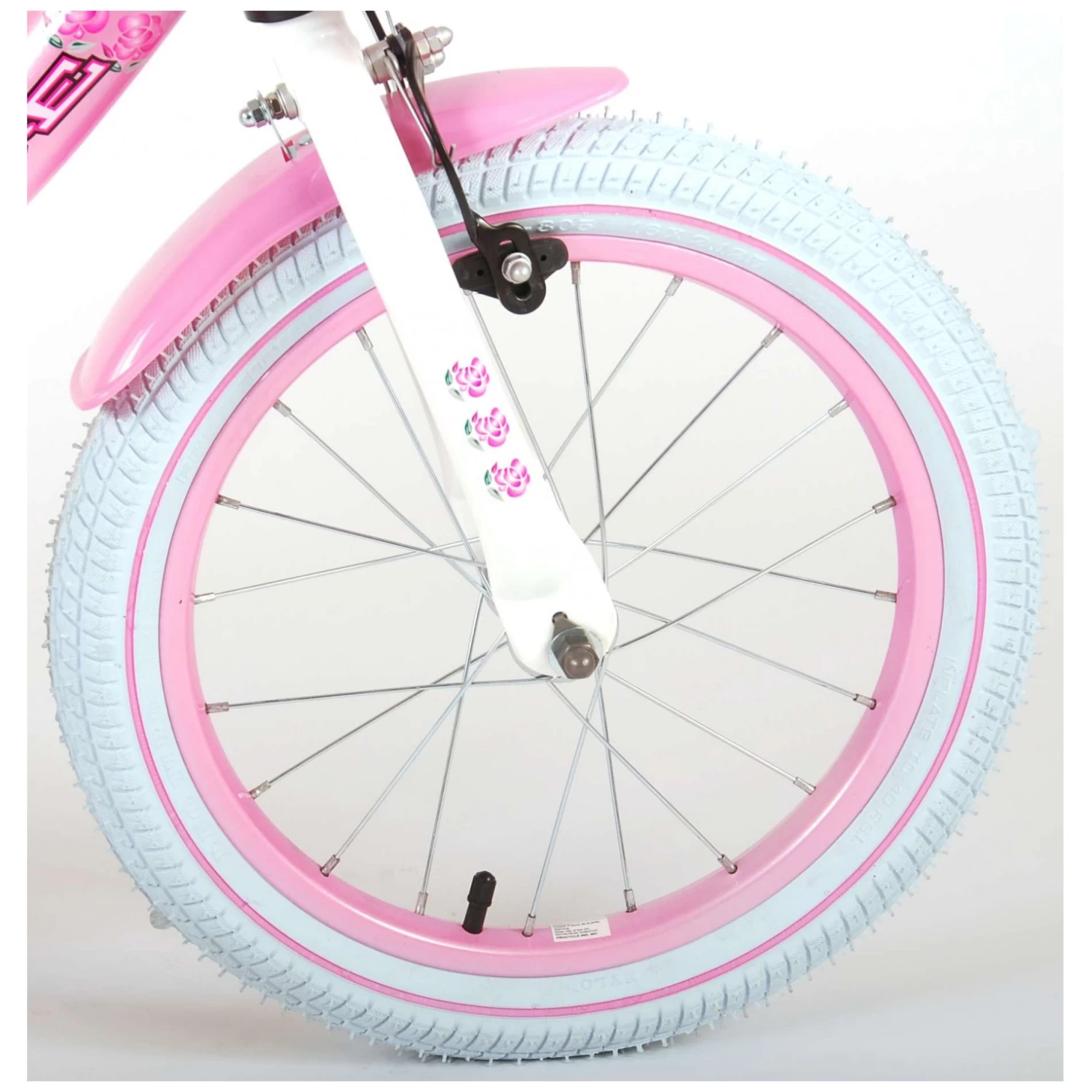Volare Rose Fiets - 16 Inch - Roze Wit 6 Volare Rose Fiets - 16 Inch - Roze Wit - Afbeelding 4