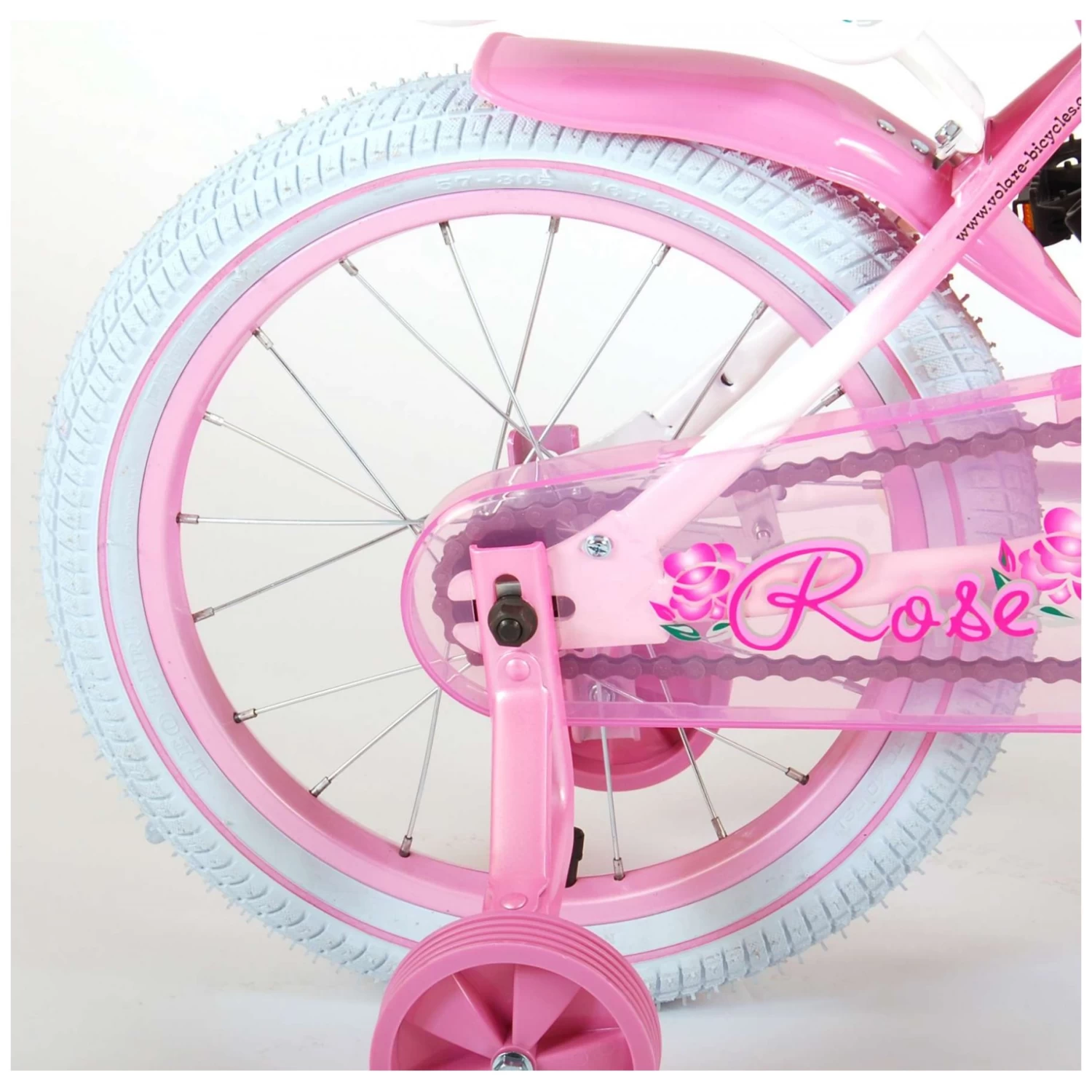 Volare Rose Fiets - 16 Inch - Roze Wit 7 Volare Rose Fiets - 16 Inch - Roze Wit - Afbeelding 5