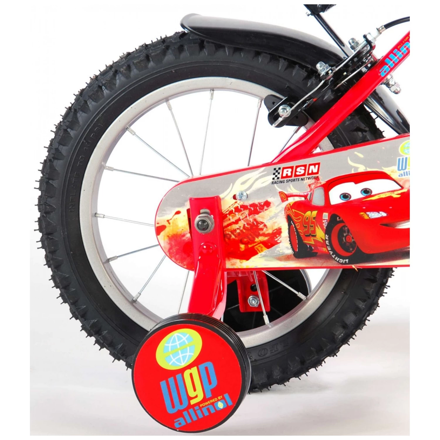 Volare Disney Cars Fiets - 14 Inch - Rood - 2 Handremmen 7 Volare Disney Cars Fiets - 14 Inch - Rood - 2 Handremmen - Afbeelding 5
