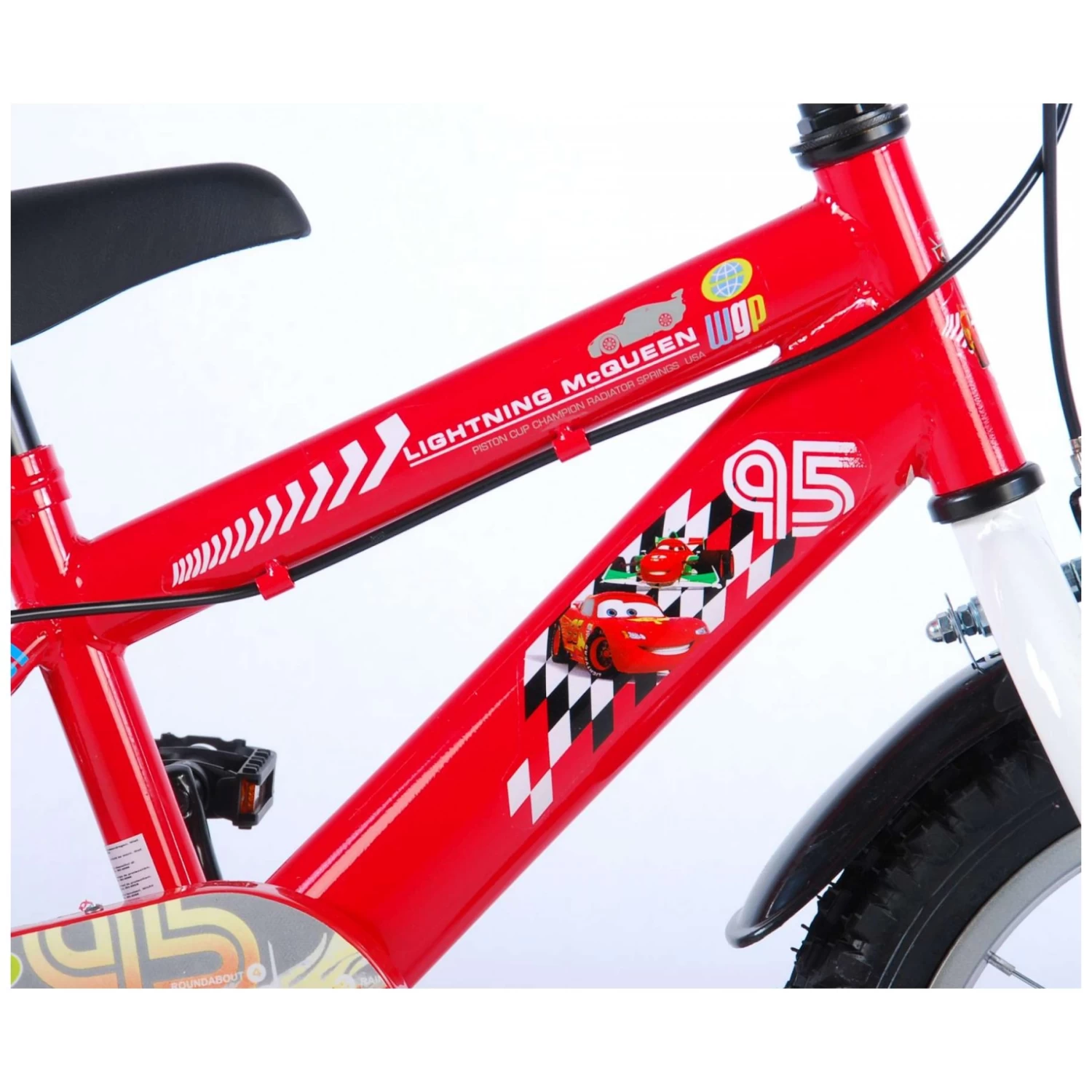 Volare Disney Cars Fiets - 14 Inch - Rood - 2 Handremmen 9 Volare Disney Cars Fiets - 14 Inch - Rood - 2 Handremmen - Afbeelding 7