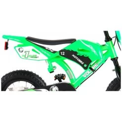 Volare Motorbike Fiets - 12 Inch - Groen - 2 Handremmen -Buitenspeelgoed 1050814g