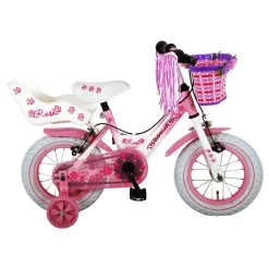 Volare Rose Fiets - 12 Inch - Roze - 2 Handremmen -Buitenspeelgoed 1050863c