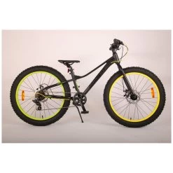 Volare Gradient Fiets - - 24" - Zwart Groen Geel - 7 Speed -