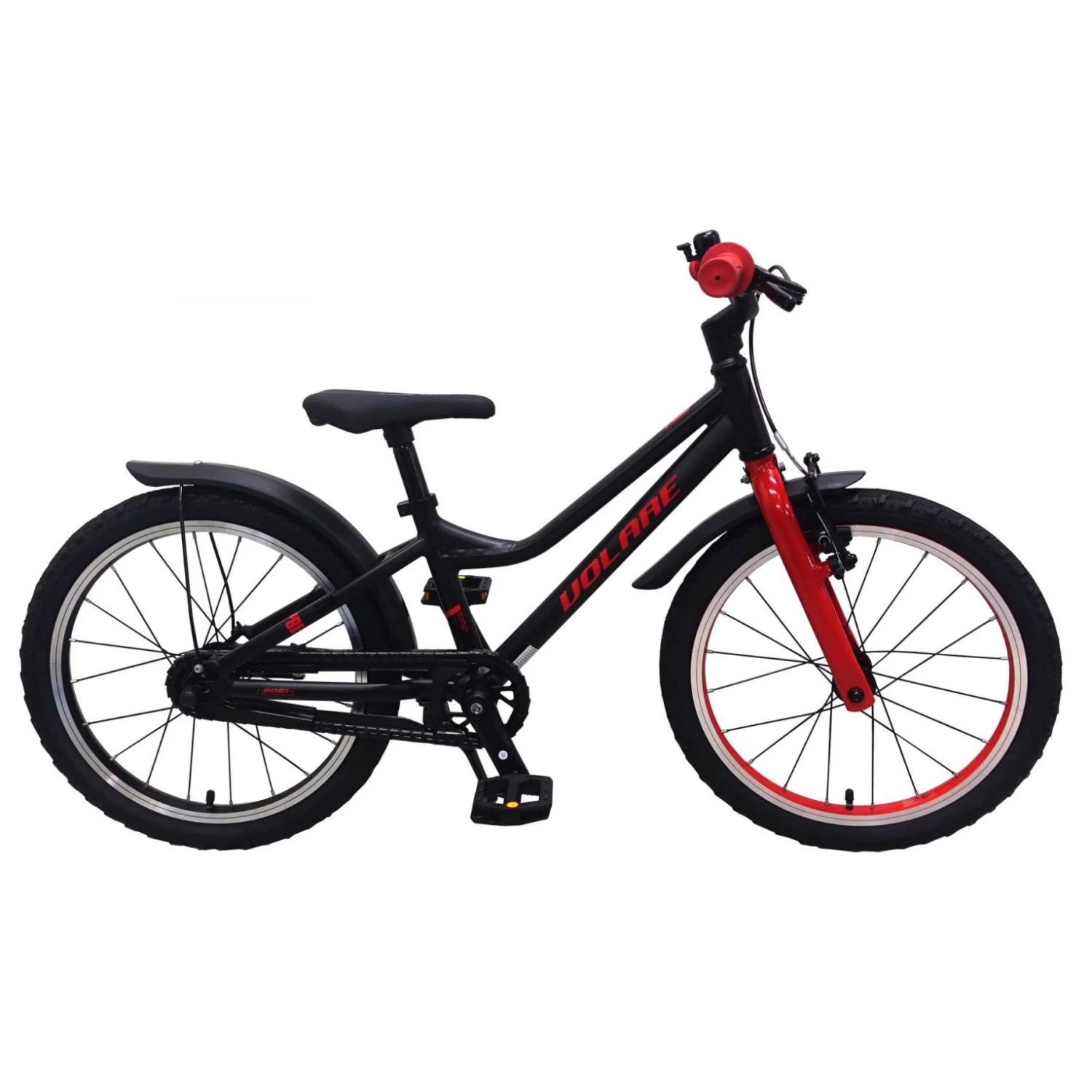 Volare Blaster Fiets - 18 Inch - Zwart Rood 3 Volare Blaster Fiets - 18 Inch - Zwart Rood