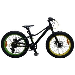 Volare Gradient Fiets - - 20" - Zwart Geel Groen - 6 Speed -