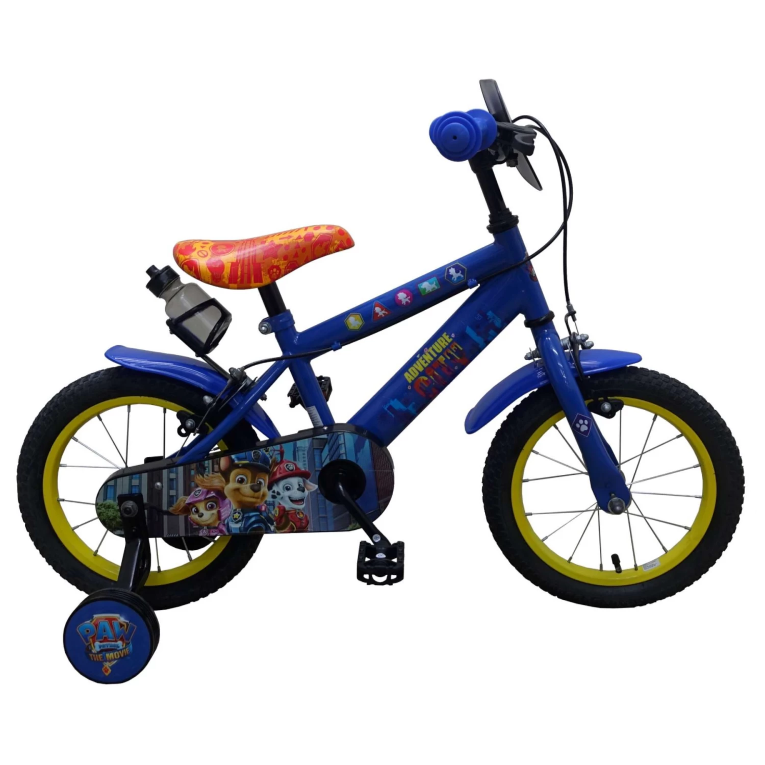 PAW Patrol The Movie Fiets - 14" - Blauw - Twee Handremmen 3 PAW Patrol The Movie Fiets - 14" - Blauw - Twee Handremmen