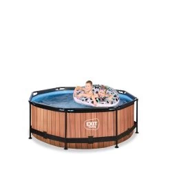 EXIT TOYS EXIT Wood Zwembad ø244x76cm Met Filterpomp - Bruin 12 EXIT TOYS EXIT Wood Zwembad ø244x76cm Met Filterpomp - Bruin -Buitenspeelgoed 1080638c