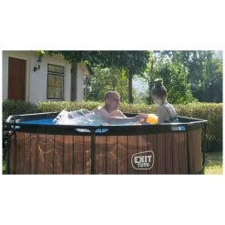 EXIT TOYS EXIT Wood Zwembad ø244x76cm Met Filterpomp - Bruin 17 EXIT TOYS EXIT Wood Zwembad ø244x76cm Met Filterpomp - Bruin -Buitenspeelgoed 1080638h