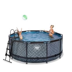 EXIT TOYS EXIT Stone Zwembad ø360x122cm Met Filterpomp - Grijs 16 EXIT TOYS EXIT Stone Zwembad ø360x122cm Met Filterpomp - Grijs -Buitenspeelgoed 1080654e