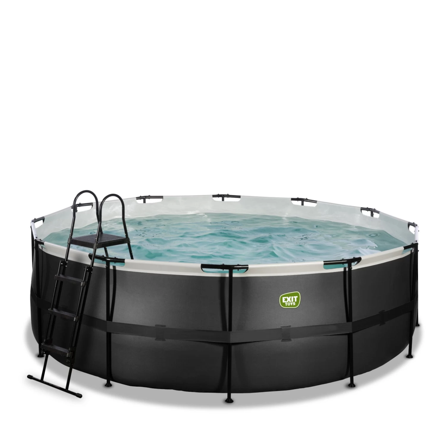 EXIT TOYS EXIT Black Leather Zwembad ø427x122cm Met Filterpomp - Zwar 3 EXIT TOYS EXIT Black Leather Zwembad ø427x122cm Met Filterpomp - Zwar