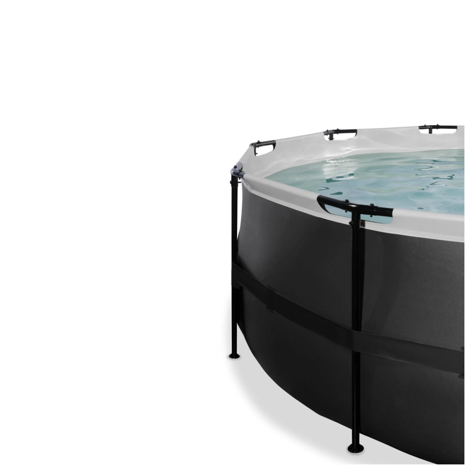 EXIT TOYS EXIT Black Leather Zwembad ø427x122cm Met Filterpomp - Zwar 5 EXIT TOYS EXIT Black Leather Zwembad ø427x122cm Met Filterpomp - Zwar - Afbeelding 3