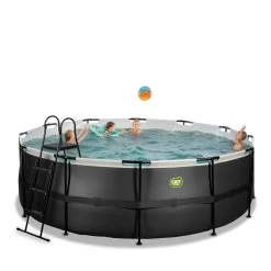 EXIT TOYS EXIT Black Leather Zwembad ø427x122cm Met Filterpomp - Zwar 13 EXIT TOYS EXIT Black Leather Zwembad ø427x122cm Met Filterpomp - Zwar -Buitenspeelgoed 1080659e