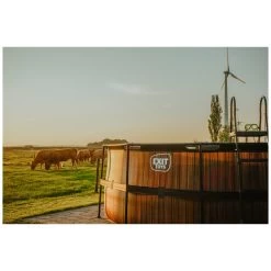 EXIT TOYS EXIT Wood Zwembad ø427x122cm Met Zandfilterpomp - Bruin -Buitenspeelgoed 1080673j