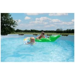 EXIT TOYS EXIT Stone Zwembad ø450x122cm Met Zandfilterpomp - Grijs -Buitenspeelgoed 1080674j