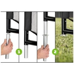 EXIT TOYS EXIT Maestro Stalen Voetbaldoel 180x120cm - Zwart -Buitenspeelgoed 1080726g