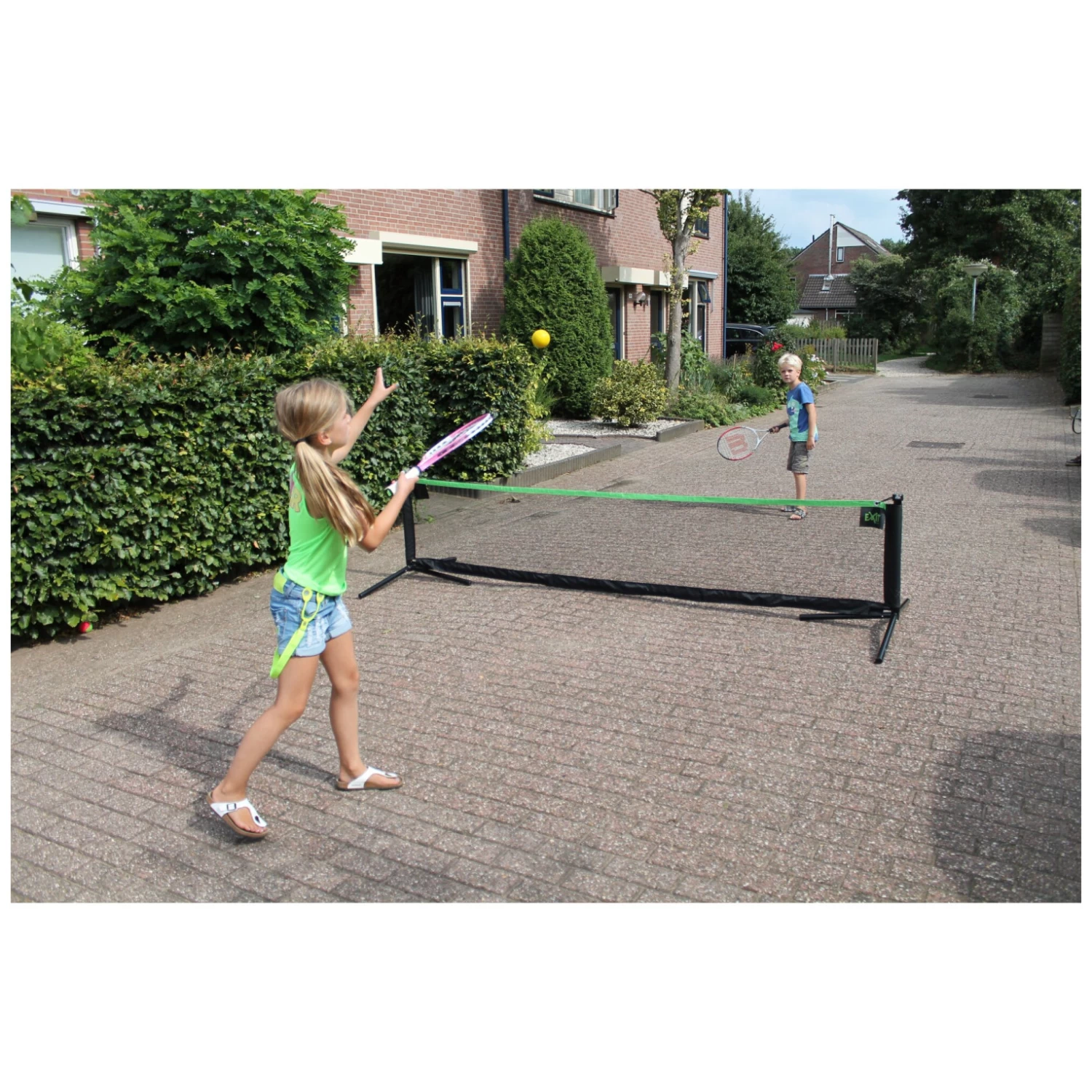 EXIT TOYS EXIT Verstelbaar Sportnet 155x300cm - Zwart 4 EXIT TOYS EXIT Verstelbaar Sportnet 155x300cm - Zwart - Afbeelding 2