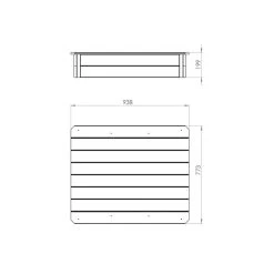 EXIT TOYS EXIT Aksent Houten Zandbak 94x77cm -Buitenspeelgoed 1080818d