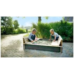 EXIT TOYS EXIT Aksent Houten Zandbak 136x132cm -Buitenspeelgoed 1080819g