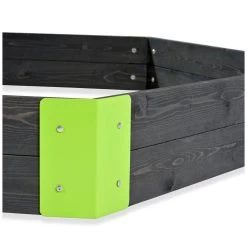 EXIT TOYS EXIT Aksent Houten Zandbak Zeshoek 200x170cm -Buitenspeelgoed 1080827c