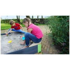 EXIT TOYS EXIT Aksent Houten Zandbak Zeshoek 200x170cm -Buitenspeelgoed 1080827g