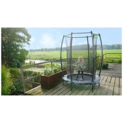 EXIT TOYS EXIT Tiggy Junior Trampoline Met Veiligheidsnet ø140cm - Zw -Buitenspeelgoed 1080845g