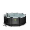 EXIT TOYS EXIT Black Leather Zwembad ø360x122cm Met Zandfilterpomp - -Buitenspeelgoed 1080900a