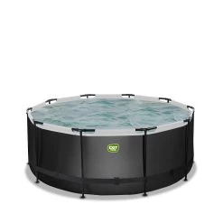 EXIT TOYS EXIT Black Leather Zwembad ø360x122cm Met Zandfilterpomp - -Buitenspeelgoed 1080900b