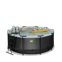 EXIT TOYS EXIT Black Leather Zwembad ø360x122cm Met Zandfilterpomp - -Buitenspeelgoed 1080900d