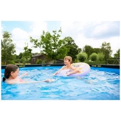 EXIT TOYS EXIT Black Leather Zwembad ø360x122cm Met Zandfilterpomp - -Buitenspeelgoed 1080900h