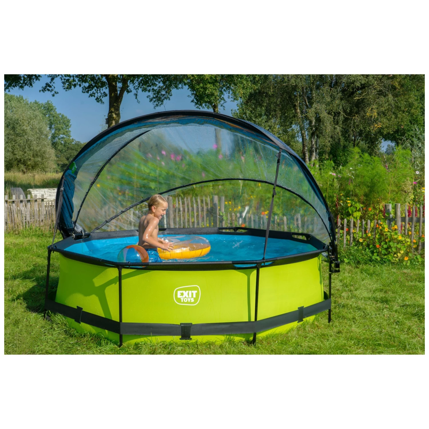 EXIT TOYS EXIT Lime Zwembad ø300x76cm Met Filterpomp En Overkapping - 11 EXIT TOYS EXIT Lime Zwembad ø300x76cm Met Filterpomp En Overkapping - - Afbeelding 9