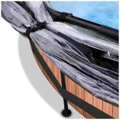 EXIT TOYS EXIT Wood Zwembad ø360x76cm Met Filterpomp En Overkapping - -Buitenspeelgoed 1080913e