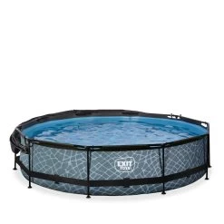 EXIT TOYS EXIT Stone Zwembad ø360x76cm Met Filterpomp En Schaduwdoek 13 EXIT TOYS EXIT Stone Zwembad ø360x76cm Met Filterpomp En Schaduwdoek -Buitenspeelgoed 1080921c