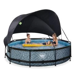 EXIT TOYS EXIT Stone Zwembad ø360x76cm Met Filterpomp En Schaduwdoek 16 EXIT TOYS EXIT Stone Zwembad ø360x76cm Met Filterpomp En Schaduwdoek -Buitenspeelgoed 1080921f