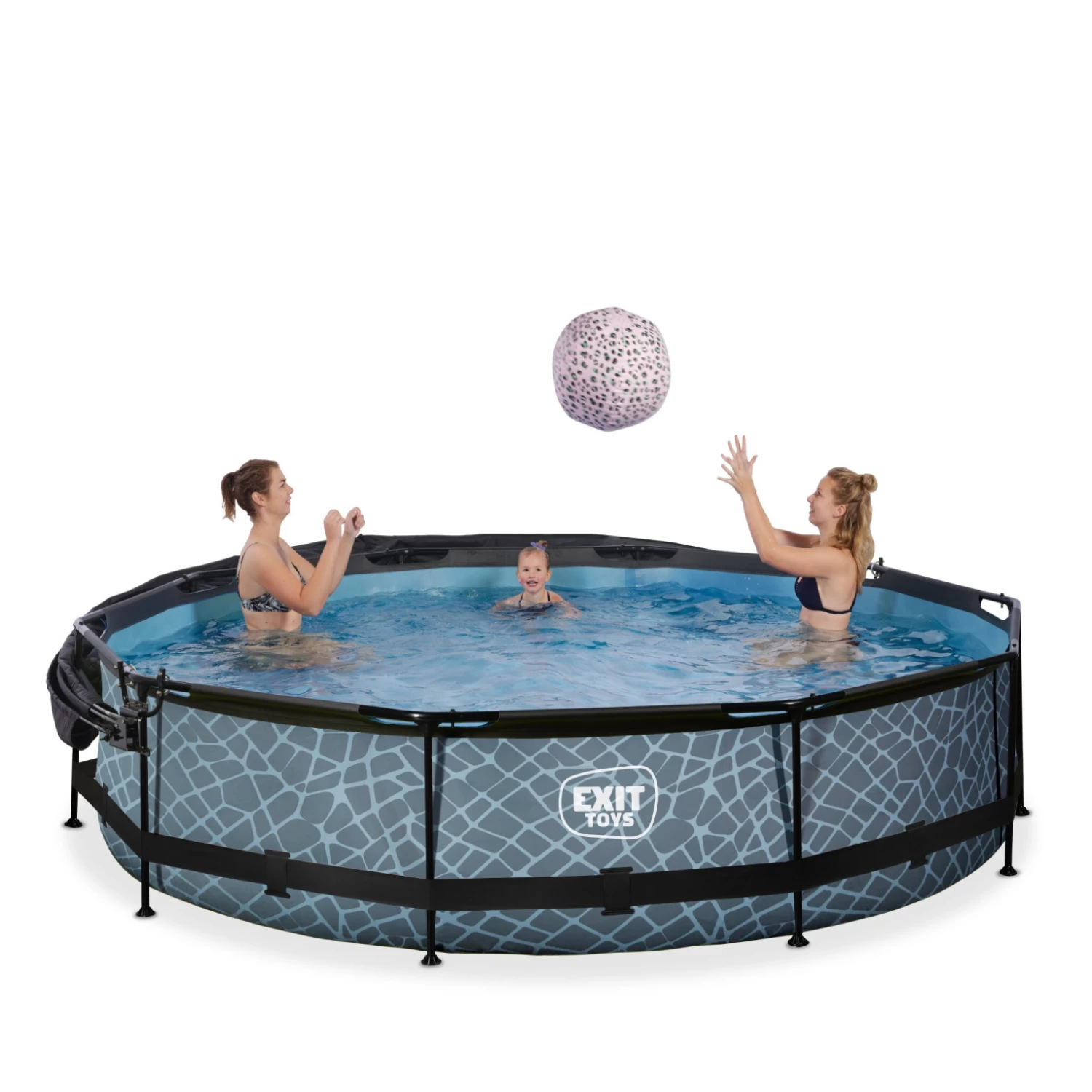 EXIT TOYS EXIT Stone Zwembad ø360x76cm Met Filterpomp En Schaduwdoek 10 EXIT TOYS EXIT Stone Zwembad ø360x76cm Met Filterpomp En Schaduwdoek - Afbeelding 8