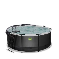 EXIT TOYS EXIT Black Leather Zwembad ø360x122cm Met Zandfilterpomp En -Buitenspeelgoed 1080932c