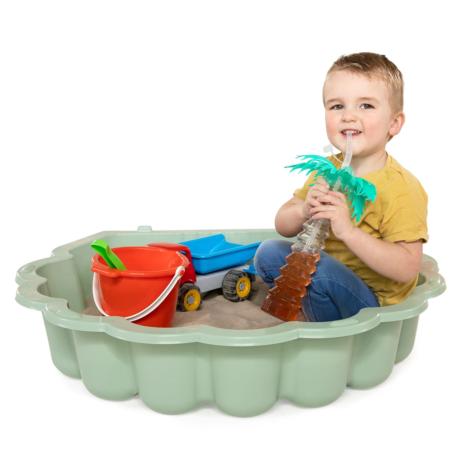 Zand- En Waterschelp Pastelgroen, 2dlg. 8 Zand- En Waterschelp Pastelgroen, 2dlg. - Afbeelding 6