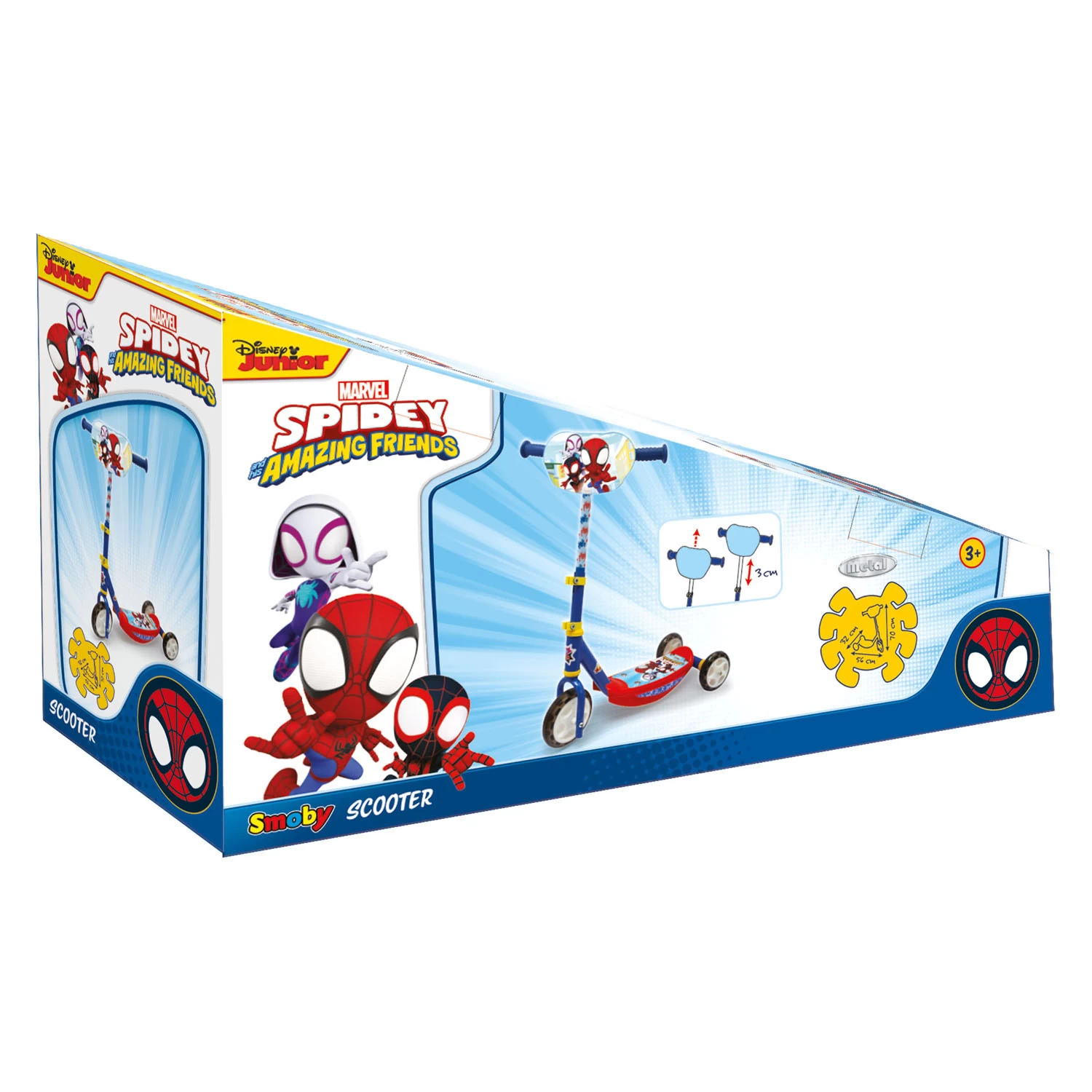 Smoby Marvel Spidey & Amazing Friends 3-Wiel Kinderstep 4 Smoby Marvel Spidey & Amazing Friends 3-Wiel Kinderstep - Afbeelding 2