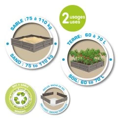 Smoby Square Garden Zandbak -Buitenspeelgoed 1440765c